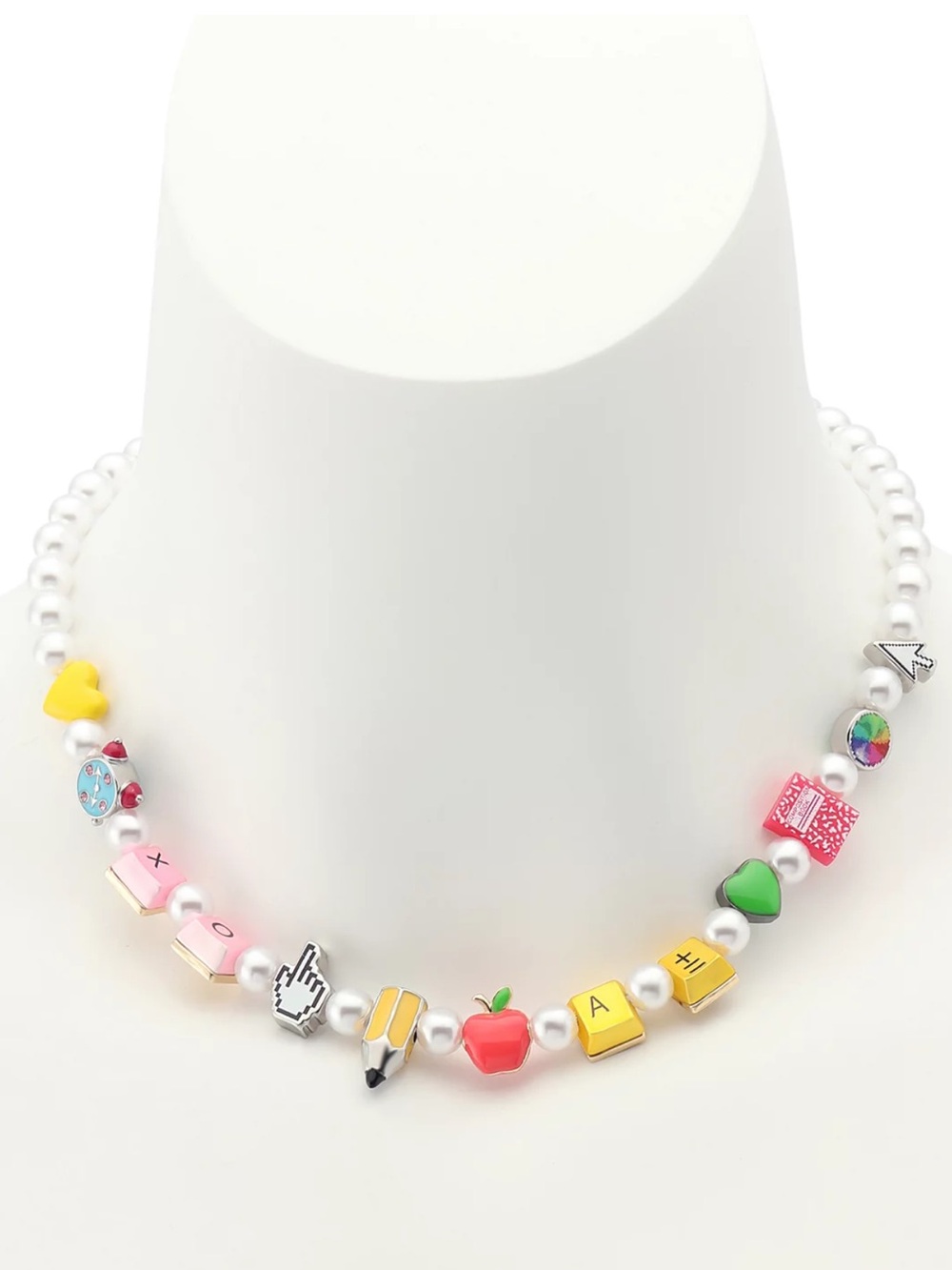 Betsey Johnson Back To School Viral Charm Necklace New
